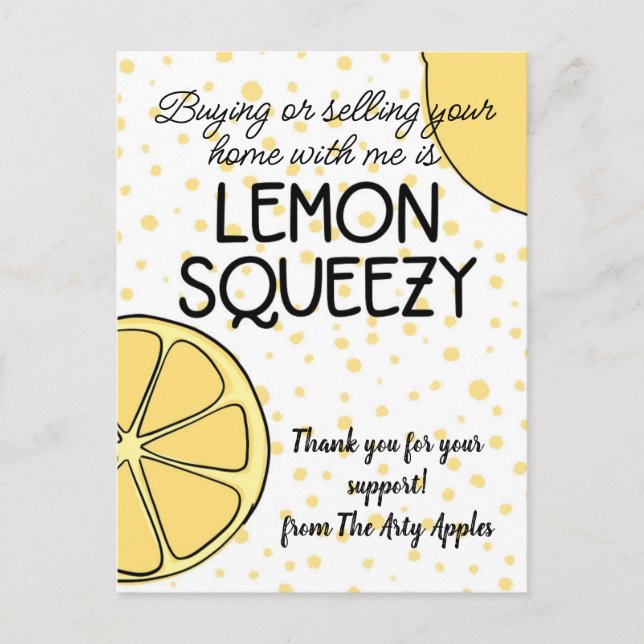 Cartão Postal presente de agradecimento ao pessoal corretor de i (Frente)