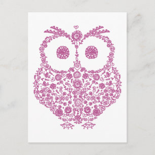 CARTÃO POSTAL PRESENTE DE AMANTES DE OWL CUTA