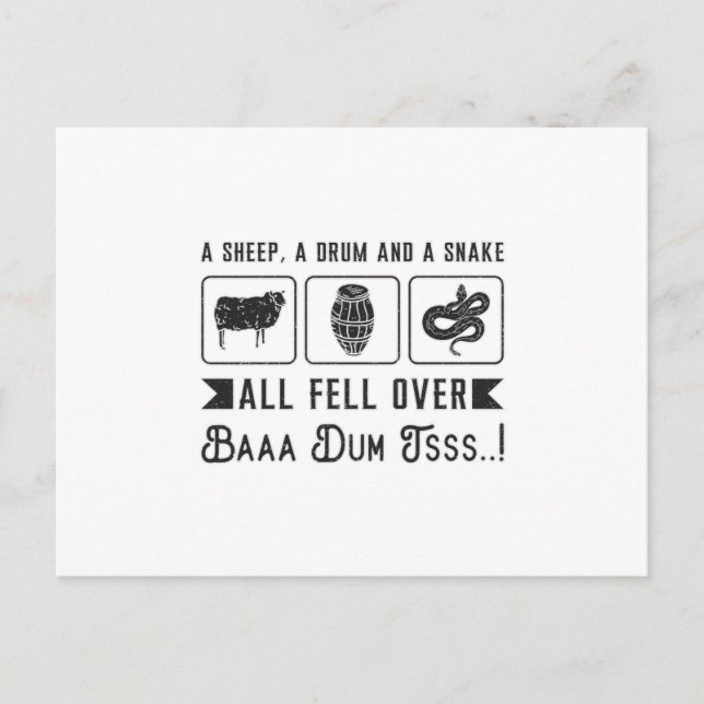 Cartão Postal Presente de animal amante de cobra Réptil Cobra Ca (Frente)