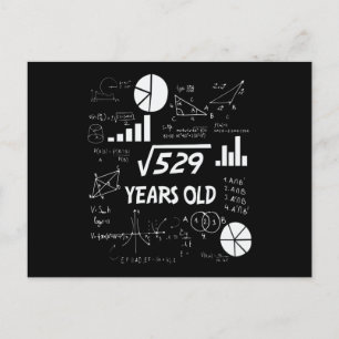 Cartão Postal Presente de Aniversário de 23 Anos para Professora