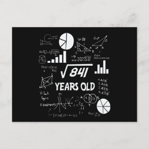 Cartão Postal Presente de Aniversário de 29 Anos para Professor