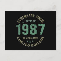 Presente de Aniversário de 38 Anos 1987 Lenda Pres