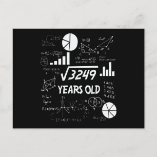 Cartão Postal Presente de Aniversário de 57 Anos para Professor
