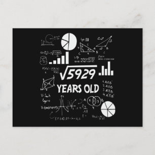 Cartão Postal Presente de aniversário de 76 anos para professor