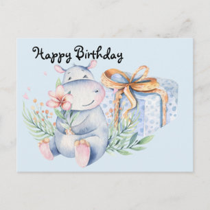 Cartão Postal Presente De Aniversário De Desejos
