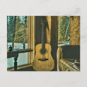 Cartão Postal Presente de aniversário para guitarrista