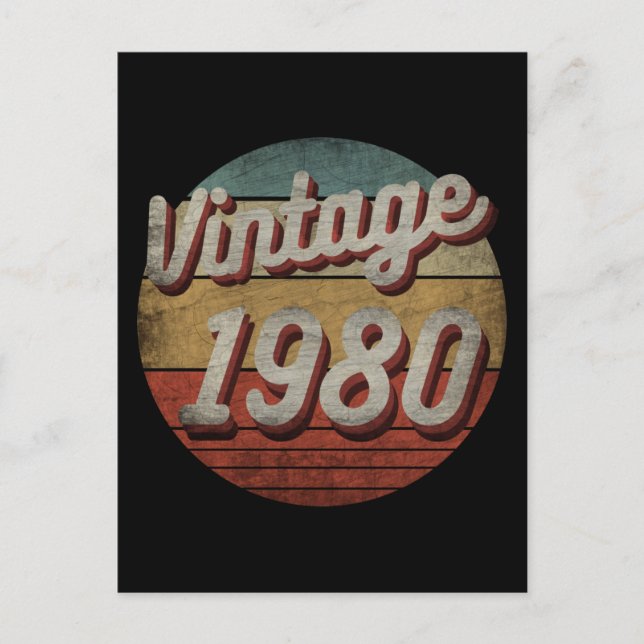 CARTÃO POSTAL PRESENTE DE ANIVERSÁRIO PARA HOMENS E MULHERES VIN (Frente)