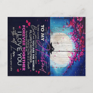 Cartão Postal Presente de Aniversário Para o Meu Marido Carta