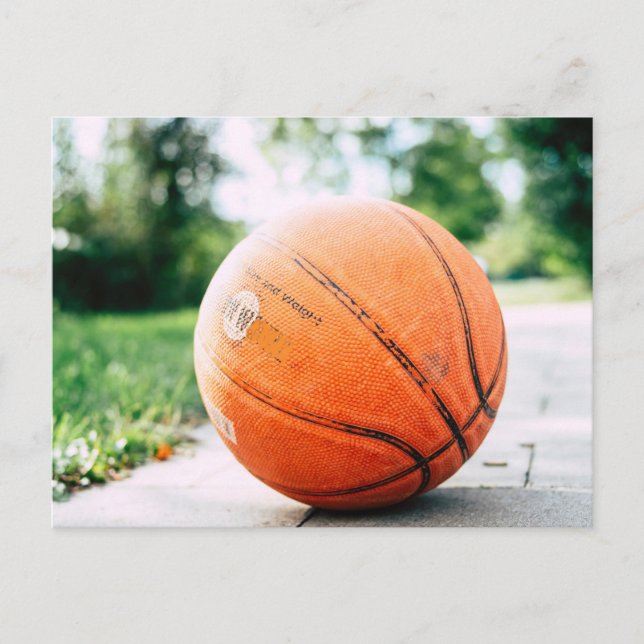 Cartão Postal Presente de basquete (Frente)
