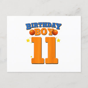 Cartão Postal Presente de Basquete para Meninos de 11 Anos para