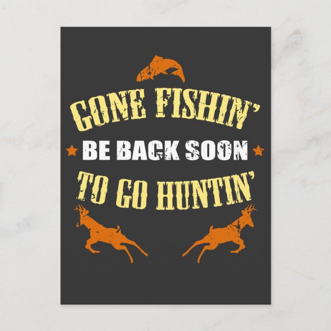 Cartão Postal Presente de caça para caçadores que adoram persegu (Frente)