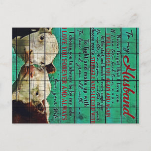 Cartão Postal Presente de Carta para Meu Marido   Carta para Ele