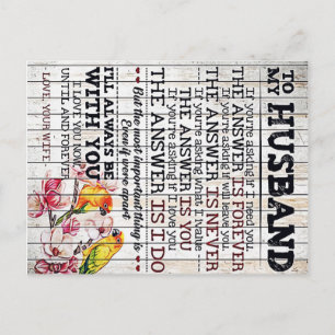 Cartão Postal Presente de Casa Nova, Design Para o Meu Marido