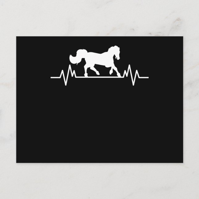 Cartão Postal Presente de Cavalgada Divertido Coração Batendo De (Frente)