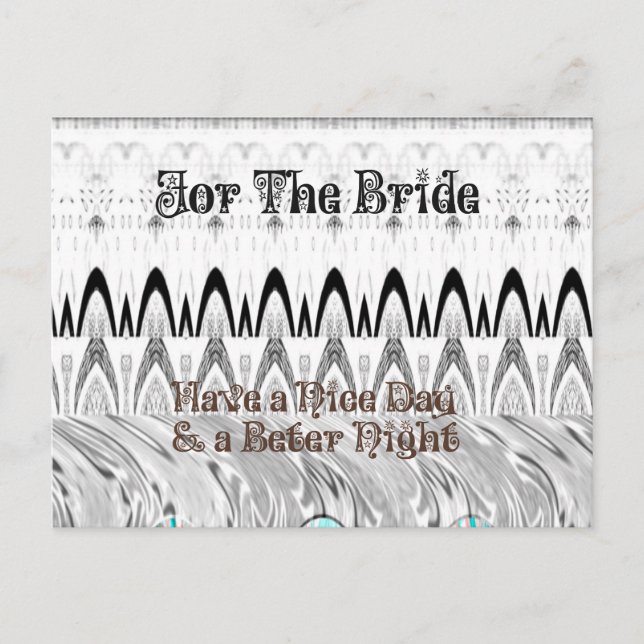 Cartão Postal Presente de Chá de Panela Arte Impressa (Frente)