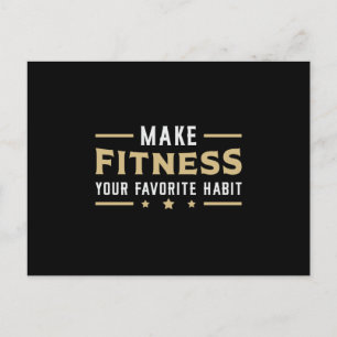 Cartão Postal Presente de Dança de Academia de Fitness