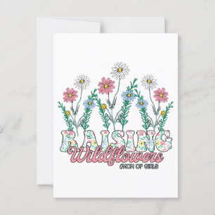 Cartão Postal Presente de dia de as mães   Raising Wildflower Mã