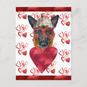 Cartão Postal Presente de Dia dos Namorados para Amantes de Cães