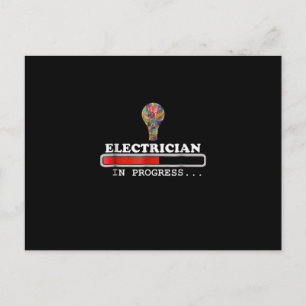 Cartão Postal Presente de Eletricista, Eletricidade, Carregando 
