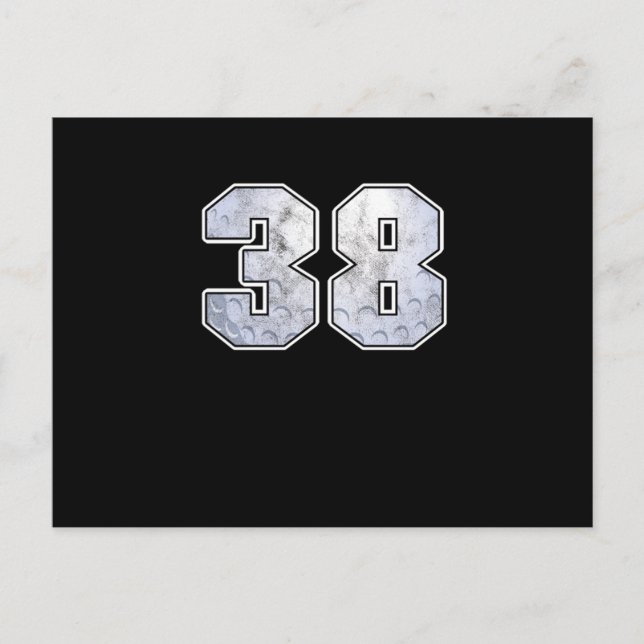 Cartão Postal Presente de Esporte Celebração de 38º Aniversário  (Frente)