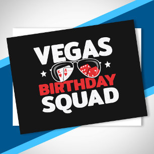 Cartão Postal Presente de Grupo de Aniversário de Las Vegas Equi