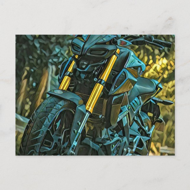 Cartão Postal Presente de motocicleta (Frente)