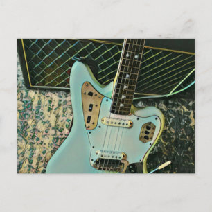 Cartão Postal presente de música rock para ele ela