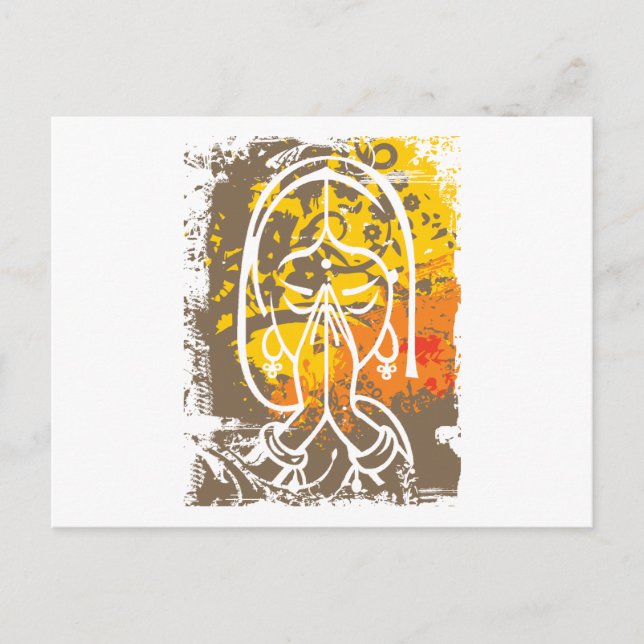 Cartão Postal Presente de Namaste (Frente)