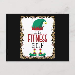 Cartão Postal Presente de Natal do Elf Leopard da Malhação