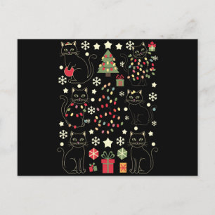 Cartão Postal Presente De Pão De Gato De Natal Para Proprietário