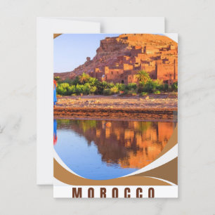 Cartão Postal Presente de passagem surpresa de viagem para Marra