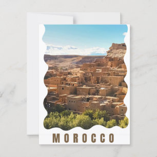 Cartão Postal Presente de passagem surpresa de viagem para Marra