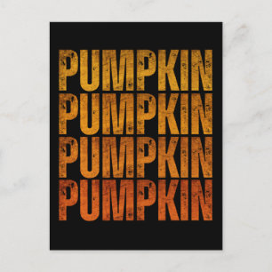 CARTÃO POSTAL PRESENTE DE PUMPKIN HOLIDAY