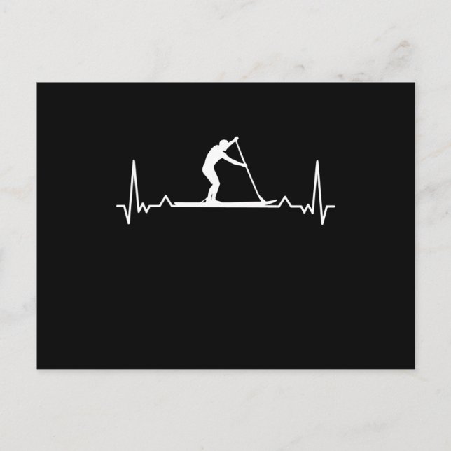 Cartão Postal Presente de remo para praticante de remo (Frente)