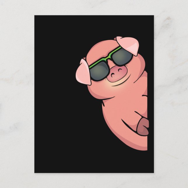 Cartão Postal Presente De Suíno Para Sobremesas De Suíno Para Su (Frente)