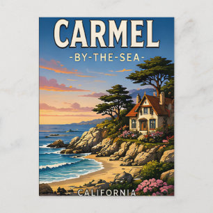Cartão Postal Presente de Viagem Carmel-by-the-Sea Califórnia