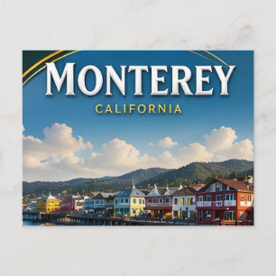 Cartão Postal Presente de viagem costeira Cannery Row de Montere