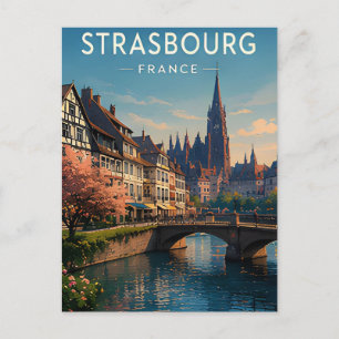 Cartão Postal Presente de Viagem Estrasburgo França