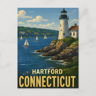 Cartão Postal Presente de Viagem Hartford Connecticut