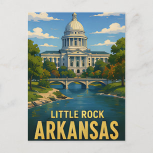 Cartão Postal Presente de Viagem Little Rock Arkansas