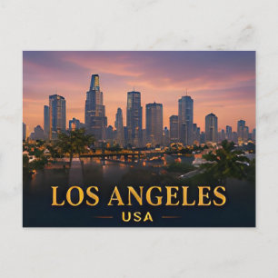 Cartão Postal ✈️ Presente de Viagem Los Angeles Califórnia 🌴