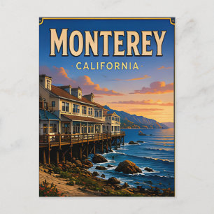 Cartão Postal Presente de Viagem Monterey Califórnia Cannery Row