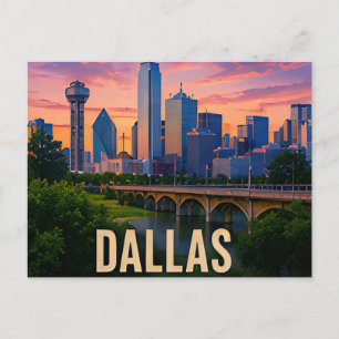 Cartão Postal Presente de Viagem Ponte de Dallas Texas