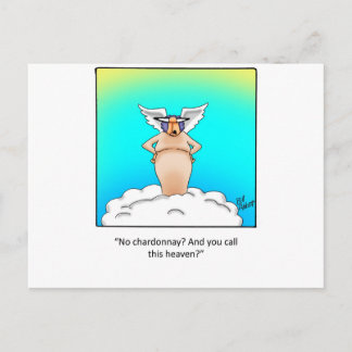 Cartão Postal Presente de Vinho Engraçado!