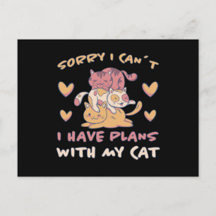 Cartão Postal Presente Divertido Gato Miau Fofinho Gatinhos