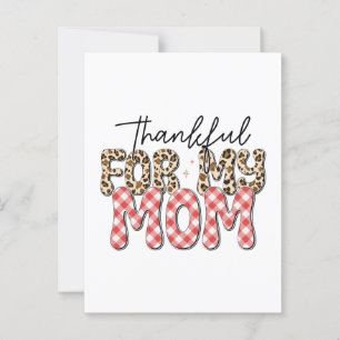 Cartão Postal Presente do Dia das Mães Grato Por Minha Mãe