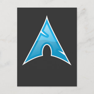 Cartão Postal Presente do Logotipo do Arco do Gênio do Computado