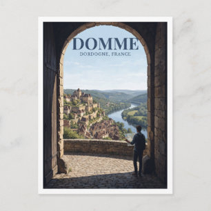 Cartão Postal Presente Domme Sarlat-la-Canéda França