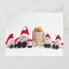 Cartão Postal Presente e gnomos