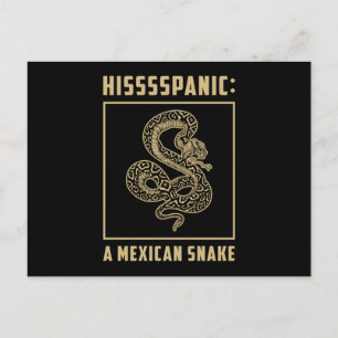 Cartão Postal Presente Engraçado Cobra Réptil Cobra Animal Pet S